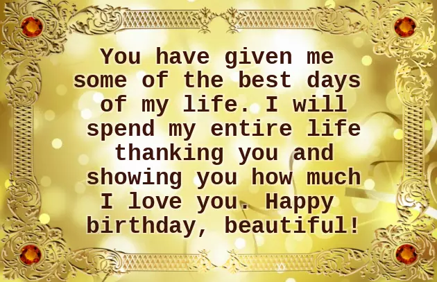 Birthday Wishes For My Girlfriend