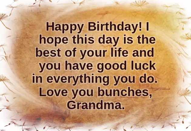 Birthday Wishes For Young Grandson