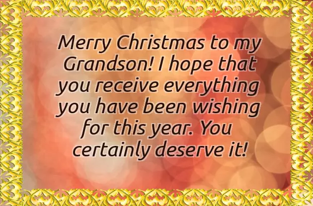 Christmas Greetings For Grandchildren