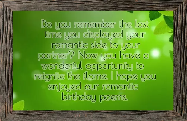 Romantic Words For Her Birthday