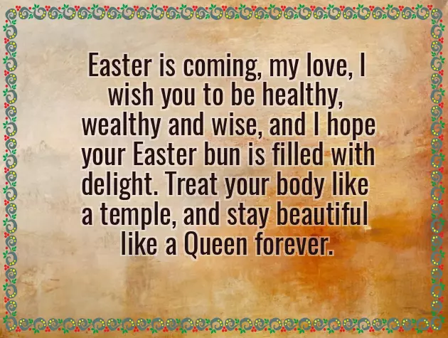 Easter Wishes To My Love