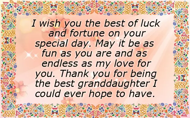 18Th Birthday Wishes For Granddaughter