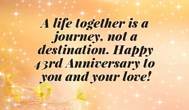 43Rd Wedding Anniversary 43Rd Wedding Anniversary