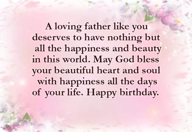 Happy Birthday To Best Father