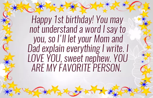 Birthday Wishes To Baby Boy 1St Birthday