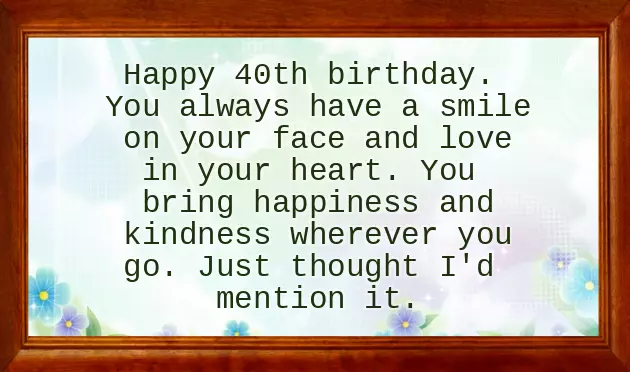 Happy 40Th Birthday Brother