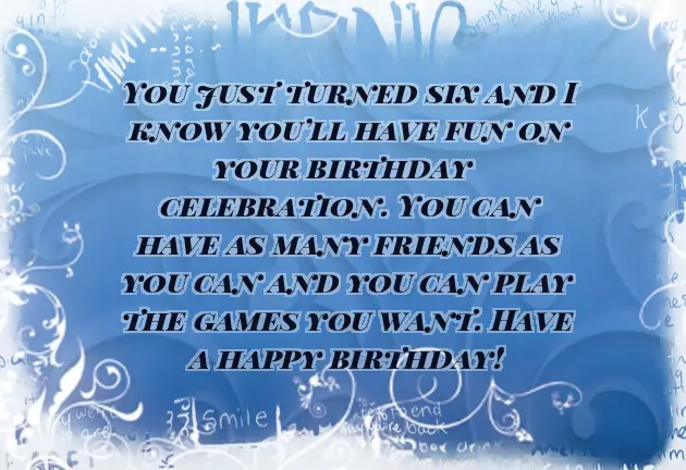 Birthday Wishes For 6 Year Old Nephew