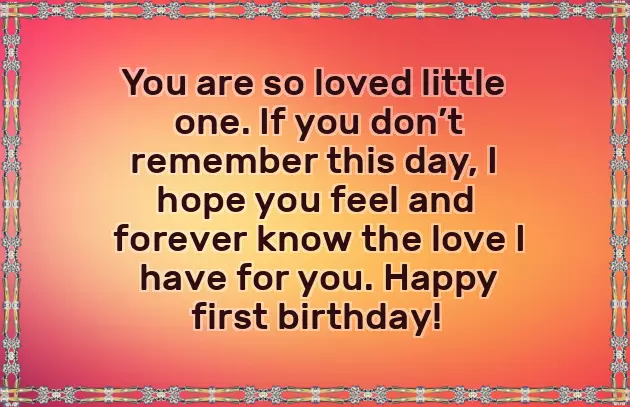 Birthday Wishes 1 Year Baby Girl