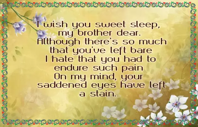 Poem For My Brother In Heaven