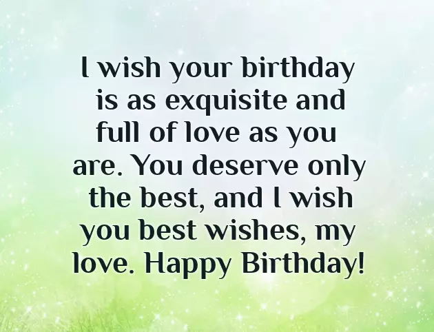 Sweet Birthday Wishes For Your Girlfriend