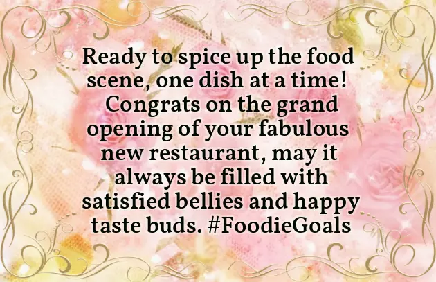 Congratulations On Your New Restaurant Opening Congratulations On Your New Restaurant Opening