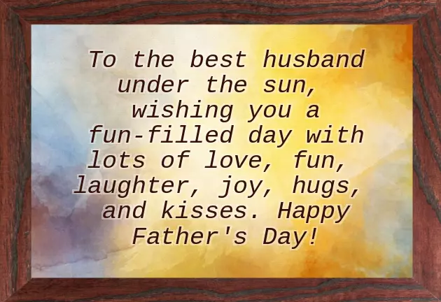 Happy Fathers Day Greetings To Husband