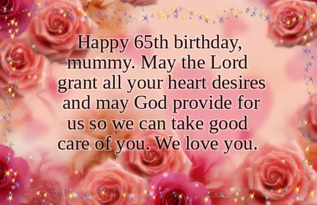 Birthday Wishes 65 Year Old Man