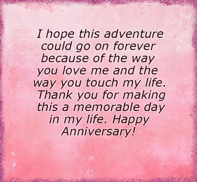 First Year Anniversary Message