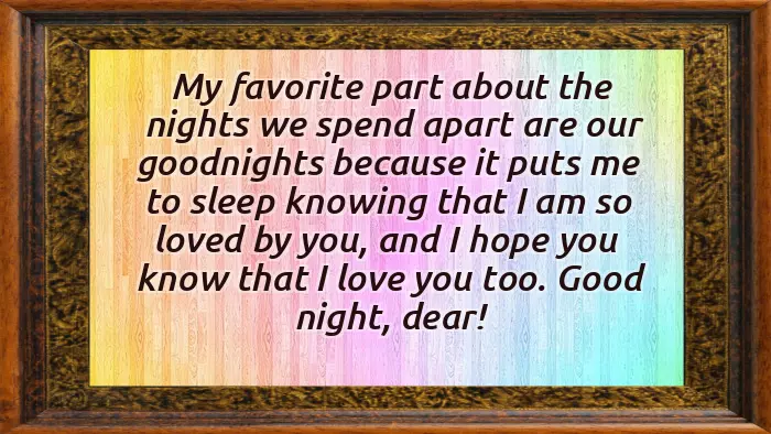 Good Night Loving You For Him