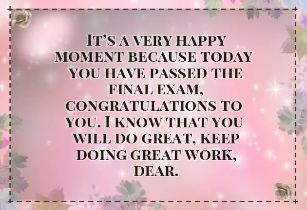 Congratulations On Your Good Grades