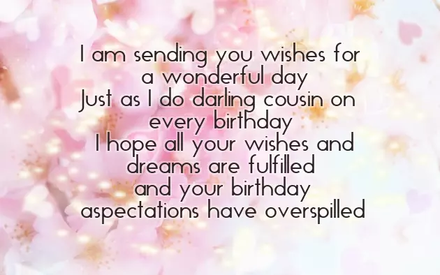 Happy Birthday To Cousin Female Happy Birthday To Cousin Female