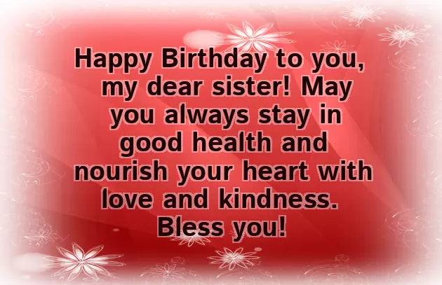 Happy Birthday To A Wonderful Sister