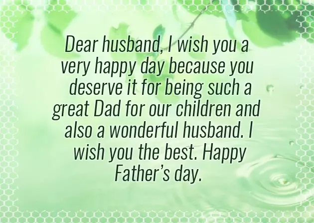Happy Fathers Day Messages From Wife To Husband