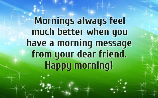 Special Morning Greetings