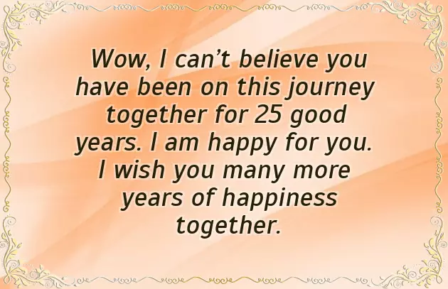 25Th Anniversary Mom Dad Wishes