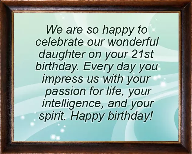 Birthday Wishes For Granddaughter Turning 21