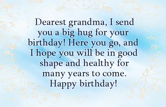 Greeting For Grandmother