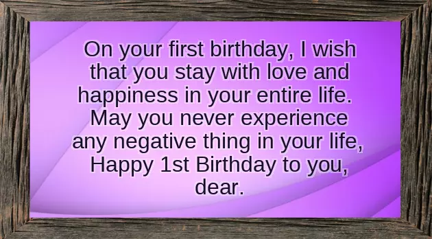 First Birthday Wishes For Grandson