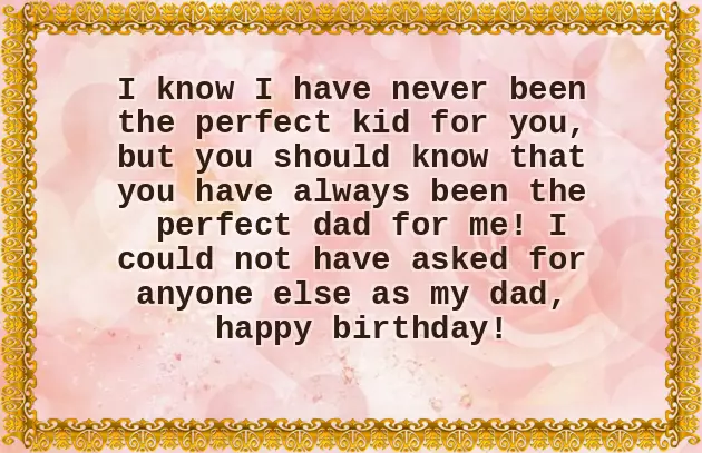 Wishes To Dad Birthday