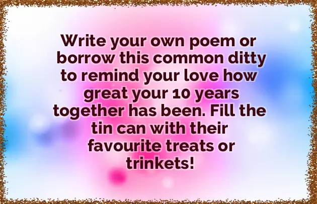 10Th Anniversary Gift Ideas