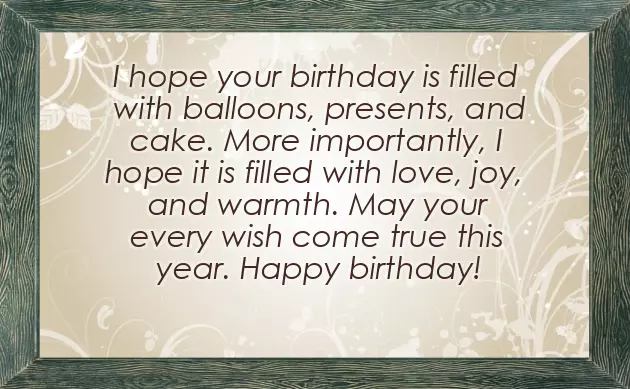 Birthday Wishes In English