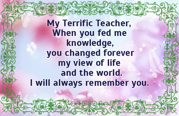 Poem For Teachers English Poem For Teachers English