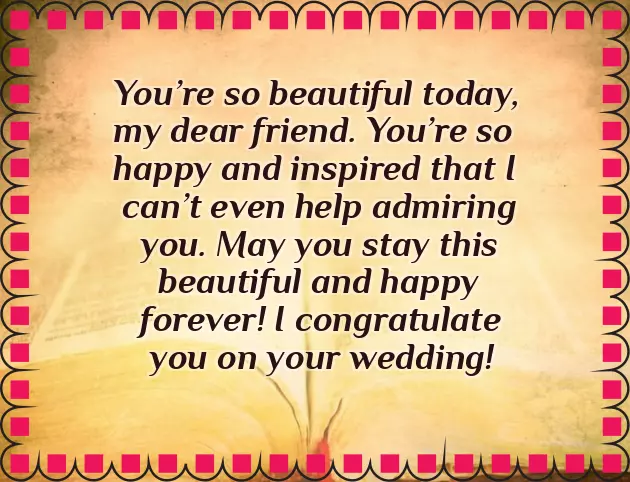 Marriage Wishes For Bestie Marriage Wishes For Bestie