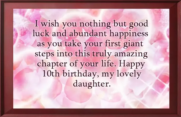 10 Years Birthday Wishes For My Daughter 10 Years Birthday Wishes For My Daughter