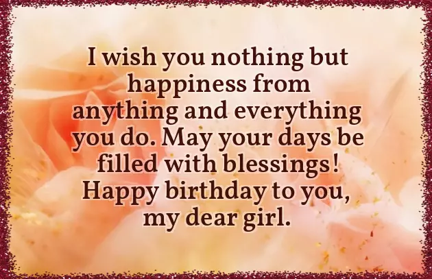 Birthday Wishes To A Small Girl