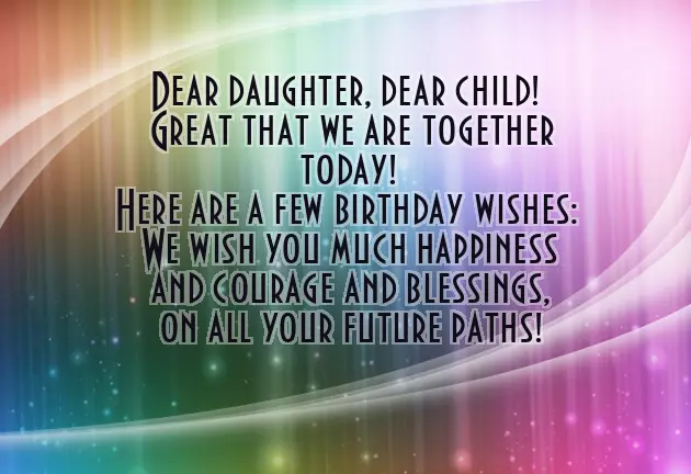Simple Birthday Wishes For Daughter