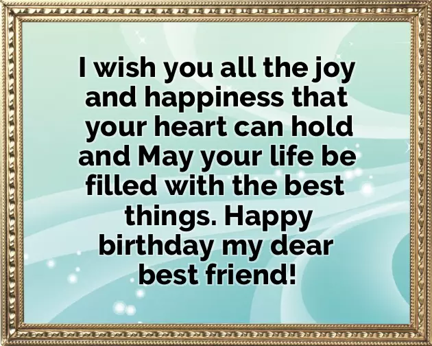 Birthday Caption For Best Friend