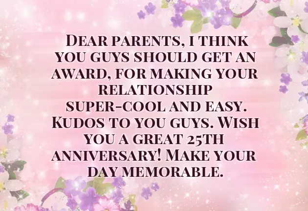 Marriage Anniversary Wishes For Parents In English