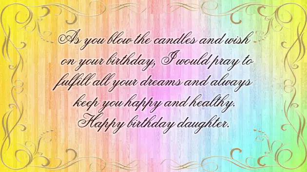 Happy Birthday To My Precious Daughter