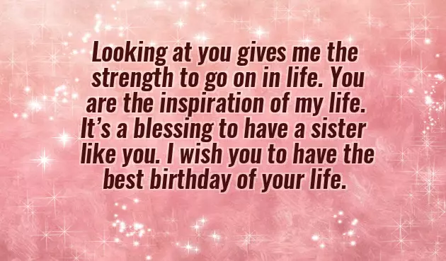 Birthday Wishes To A Caring Sister
