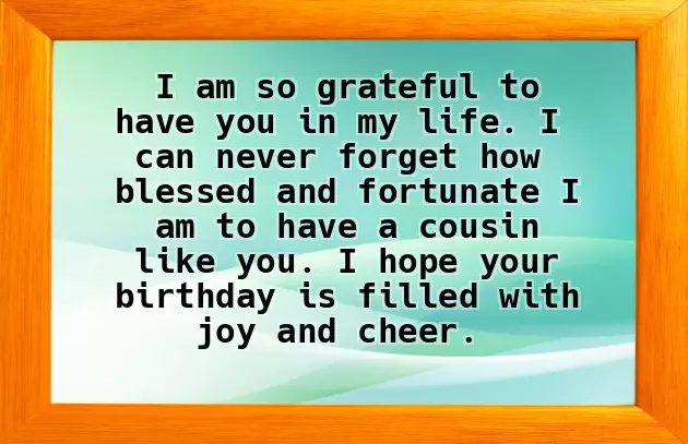 Birthday Wishes For My Cousin Girl