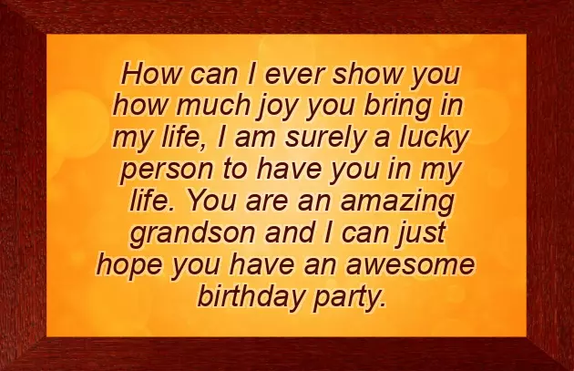 Funny Birthday Wishes For Grandson