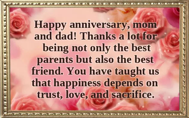 Wishes Of Anniversary For Mom And Dad