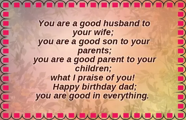 Birthday Wishes For Father