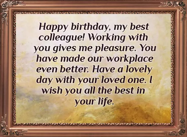 Happy Birthday Coworker