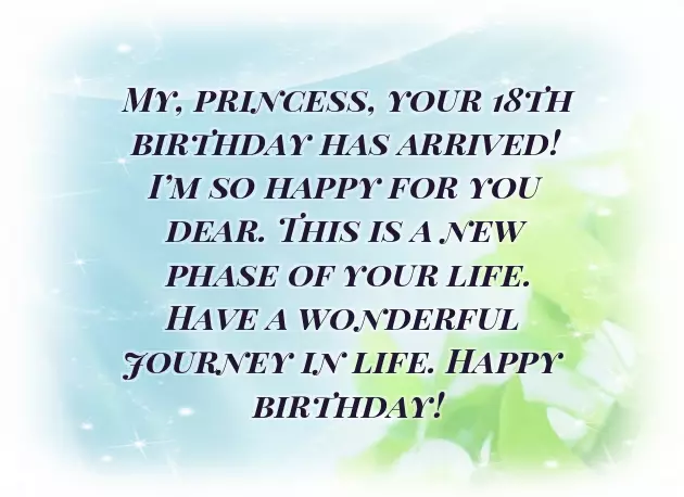 Wishes 18Th Birthday