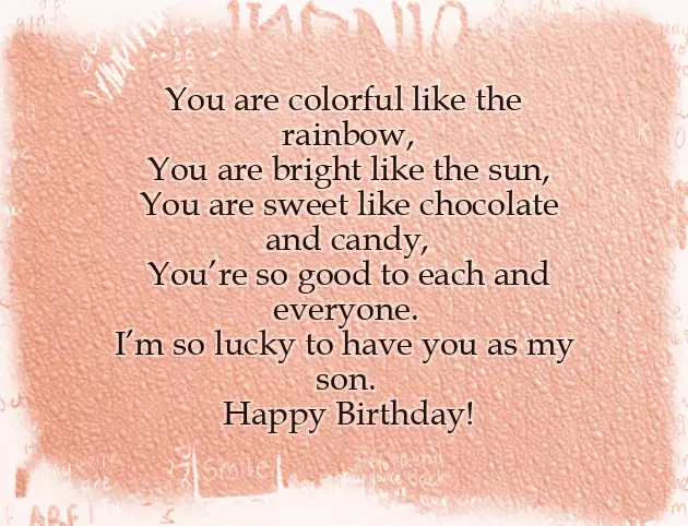 Happy Birthday To 5 Year Old Son