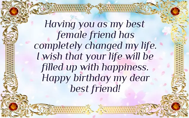 Quotes For Birthday Wishes For Best Friend Girl