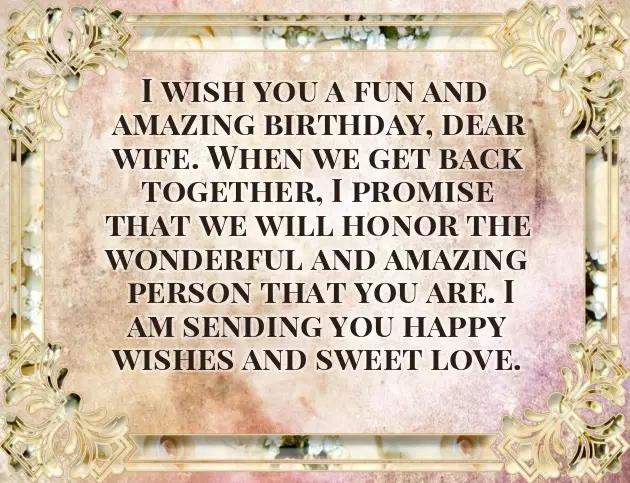 Funny Wife Birthday Wishes