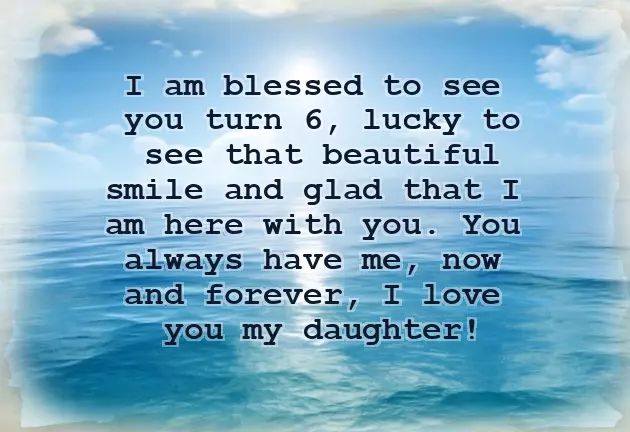 Birthday Wishes For 6 Year Old Daughter From Mom Birthday Wishes For 6 Year Old Daughter From Mom